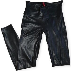 💙SPANX Black Shiny Leggings☆